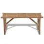 Banco de jardín plegable bambú 118 cm de vidaXL, Bancos de jardín - Ref: Foro24-41503, Precio: 71,77 €, Descuento: %