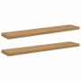Estante de pared 2 pcs Marrón 120 x 23,5 x 4 cm en Estanterías | Comprar online en Foru.es