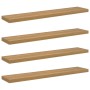 Estante de pared 4 pcs Marrón 120 x 23,5 x 4 cm en Estanterías | Comprar online en Foru.es