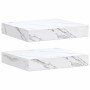 Estante de pared 2 pcs Mármol 23 x 23,5 x 4 cm en Estanterías | Comprar online en Foru.es