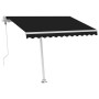 Toldo de pie automático gris antracita 300x250 cm en Toldos | Comprar online en Foru.es