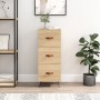 Aparador madera contrachapada color roble Sonoma 34,5x34x90 cm de vidaXL, Aparadores - Ref: Foro24-828575, Precio: 68,61 €, D...