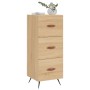 Aparador madera contrachapada color roble Sonoma 34,5x34x90 cm de vidaXL, Aparadores - Ref: Foro24-828575, Precio: 68,61 €, D...