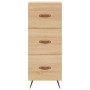 Aparador madera contrachapada color roble Sonoma 34,5x34x90 cm de vidaXL, Aparadores - Ref: Foro24-828575, Precio: 68,61 €, D...