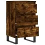 Aparador madera de ingeniería roble ahumado 40x35x70 cm de vidaXL, Aparadores - Ref: Foro24-831105, Precio: 63,74 €, Descuent...