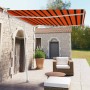 Toldo de pie automático naranja y marrón 300x250 cm en Toldos | Comprar online en Foru.es