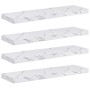 Estante de pared 4 pcs Mármol 80 x 23,5 x 4 cm en Estanterías | Comprar online en Foru.es