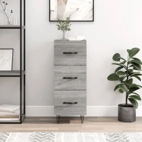 Aparador madera de ingeniería gris Sonoma 34,5x34x90 cm de vidaXL, Aparadores - Ref: Foro24-828602, Precio: 67,66 €, Descuent...