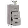 Aparador madera de ingeniería gris Sonoma 34,5x34x90 cm de vidaXL, Aparadores - Ref: Foro24-828602, Precio: 68,51 €, Descuent...