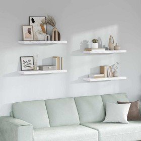 Estante de pared 4 pcs Mármol 90 x 23,5 x 4 cm en Estanterías | Comprar online en Foru.es