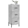 Aparador de madera contrachapada gris hormigón 34,5x34x90 cm de vidaXL, Aparadores - Ref: Foro24-828616, Precio: 77,74 €, Des...