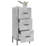 Aparador de madera contrachapada gris hormigón 34,5x34x90 cm de vidaXL, Aparadores - Ref: Foro24-828616, Precio: 77,74 €, Des...