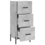Aparador de madera contrachapada gris hormigón 34,5x34x90 cm de vidaXL, Aparadores - Ref: Foro24-828616, Precio: 77,74 €, Des...