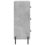 Aparador de madera contrachapada gris hormigón 34,5x34x90 cm de vidaXL, Aparadores - Ref: Foro24-828616, Precio: 77,74 €, Des...