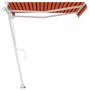 Toldo de pie automático naranja y marrón 300x250 cm en Toldos | Comprar online en Foru.es