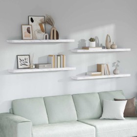 Estante de pared 4 pcs Mármol 120 x 23,5 x 4 cm en Estanterías | Comprar online en Foru.es