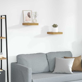 Estante de pared 2 pcs Beige 23 x 23,5 x 4 cm en Estanterías | Comprar online en Foru.es