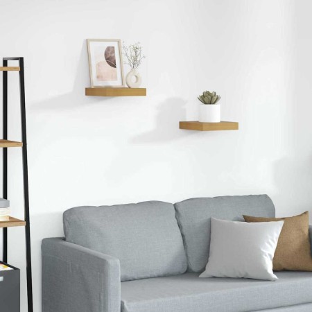 Estante de pared 2 pcs Beige 23 x 23,5 x 4 cm en Estanterías | Comprar online en Foru.es
