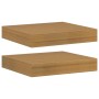 Estante de pared 2 pcs Beige 23 x 23,5 x 4 cm en Estanterías | Comprar online en Foru.es