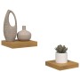 Estante de pared 2 pcs Beige 23 x 23,5 x 4 cm en Estanterías | Comprar online en Foru.es