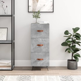 Aparador de madera contrachapada gris hormigón 34,5x34x90 cm de vidaXL, Aparadores - Ref: Foro24-828576, Precio: 68,67 €, Des...