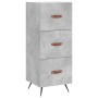 Aparador de madera contrachapada gris hormigón 34,5x34x90 cm de vidaXL, Aparadores - Ref: Foro24-828576, Precio: 68,67 €, Des...