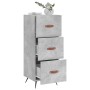 Aparador de madera contrachapada gris hormigón 34,5x34x90 cm de vidaXL, Aparadores - Ref: Foro24-828576, Precio: 68,67 €, Des...