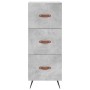 Aparador de madera contrachapada gris hormigón 34,5x34x90 cm de vidaXL, Aparadores - Ref: Foro24-828576, Precio: 68,67 €, Des...