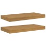 Estante de pared Montaje en la pared 2 pcs Beige 50 x 23 x 4 cm en Estanterías | Comprar online en Foru.es