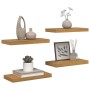 Estante de pared 4 pcs Beige 50 x 23,5 x 4 cm en Estanterías | Comprar online en Foru.es