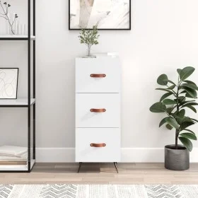 Bright white plywood sideboard 34.5x34x90 cm by vidaXL, Sideboards - Ref: Foro24-828574, Price: 74,35 €, Discount: %