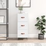 Aparador de madera contrachapada blanco brillante 34,5x34x90 cm de vidaXL, Aparadores - Ref: Foro24-828574, Precio: 75,29 €, ...