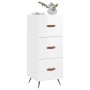 Aparador de madera contrachapada blanco brillante 34,5x34x90 cm de vidaXL, Aparadores - Ref: Foro24-828574, Precio: 75,29 €, ...