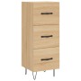 Aparador madera contrachapada color roble Sonoma 34,5x34x90 cm de vidaXL, Aparadores - Ref: Foro24-828599, Precio: 67,99 €, D...