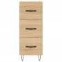 Aparador madera contrachapada color roble Sonoma 34,5x34x90 cm de vidaXL, Aparadores - Ref: Foro24-828599, Precio: 67,99 €, D...