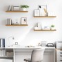 Estante de pared 4 pcs Beige 80 x 23,5 x 4 cm en Estanterías | Comprar online en Foru.es