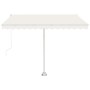 Toldo de pie manual retráctil crema 350x250 cm en Toldos | Comprar online en Foru.es