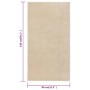 Alfombra de pelo corto beige 80x150 cm de vidaXL, Alfombras - Ref: Foro24-340329, Precio: 36,09 €, Descuento: %