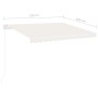Toldo de pie manual retráctil crema 350x250 cm en Toldos | Comprar online en Foru.es