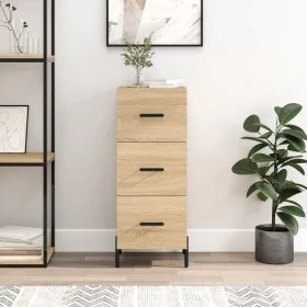 Aparador madera contrachapada color roble Sonoma 34,5x34x90 cm de vidaXL, Aparadores - Ref: Foro24-828615, Precio: 79,00 €, D...