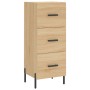 Aparador madera contrachapada color roble Sonoma 34,5x34x90 cm de vidaXL, Aparadores - Ref: Foro24-828615, Precio: 80,03 €, D...