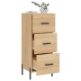 Aparador madera contrachapada color roble Sonoma 34,5x34x90 cm de vidaXL, Aparadores - Ref: Foro24-828615, Precio: 80,03 €, D...