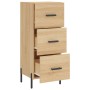 Aparador madera contrachapada color roble Sonoma 34,5x34x90 cm de vidaXL, Aparadores - Ref: Foro24-828615, Precio: 80,03 €, D...