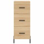 Aparador madera contrachapada color roble Sonoma 34,5x34x90 cm de vidaXL, Aparadores - Ref: Foro24-828615, Precio: 80,03 €, D...