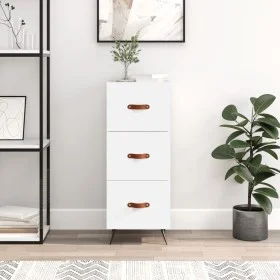 Aparador madera de ingeniería blanco 34,5x34x90 cm de vidaXL, Aparadores - Ref: Foro24-828572, Precio: 69,96 €, Descuento: %