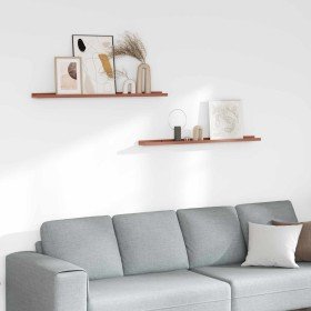 Estante de pared 2 pcs Rojo 100 x 9 x 3 cm Madera de ingeniería en Estanterías | Comprar online en Foru.es