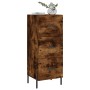 Aparador madera de ingeniería roble ahumado 34,5x34x90 cm de vidaXL, Aparadores - Ref: Foro24-828617, Precio: 77,84 €, Descue...