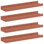 Estante de pared 4 pcs Rojo 40 x 9 x 3 cm Madera de ingeniería en Estanterías | Comprar online en Foru.es