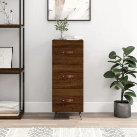 Aparador madera de ingeniería marrón roble 34,5x34x90 cm de vidaXL, Aparadores - Ref: Foro24-828579, Precio: 69,85 €, Descuen...
