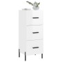 Aparador de madera contrachapada blanco brillante 34,5x34x90 cm de vidaXL, Aparadores - Ref: Foro24-828614, Precio: 86,02 €, ...